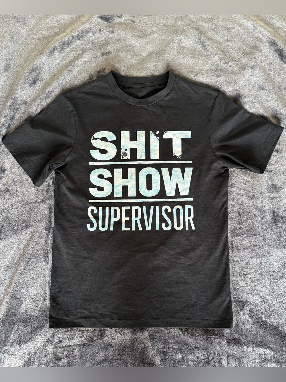 Black Short-Sleeve Graphic Tee - 'Shit Show Supervisor'